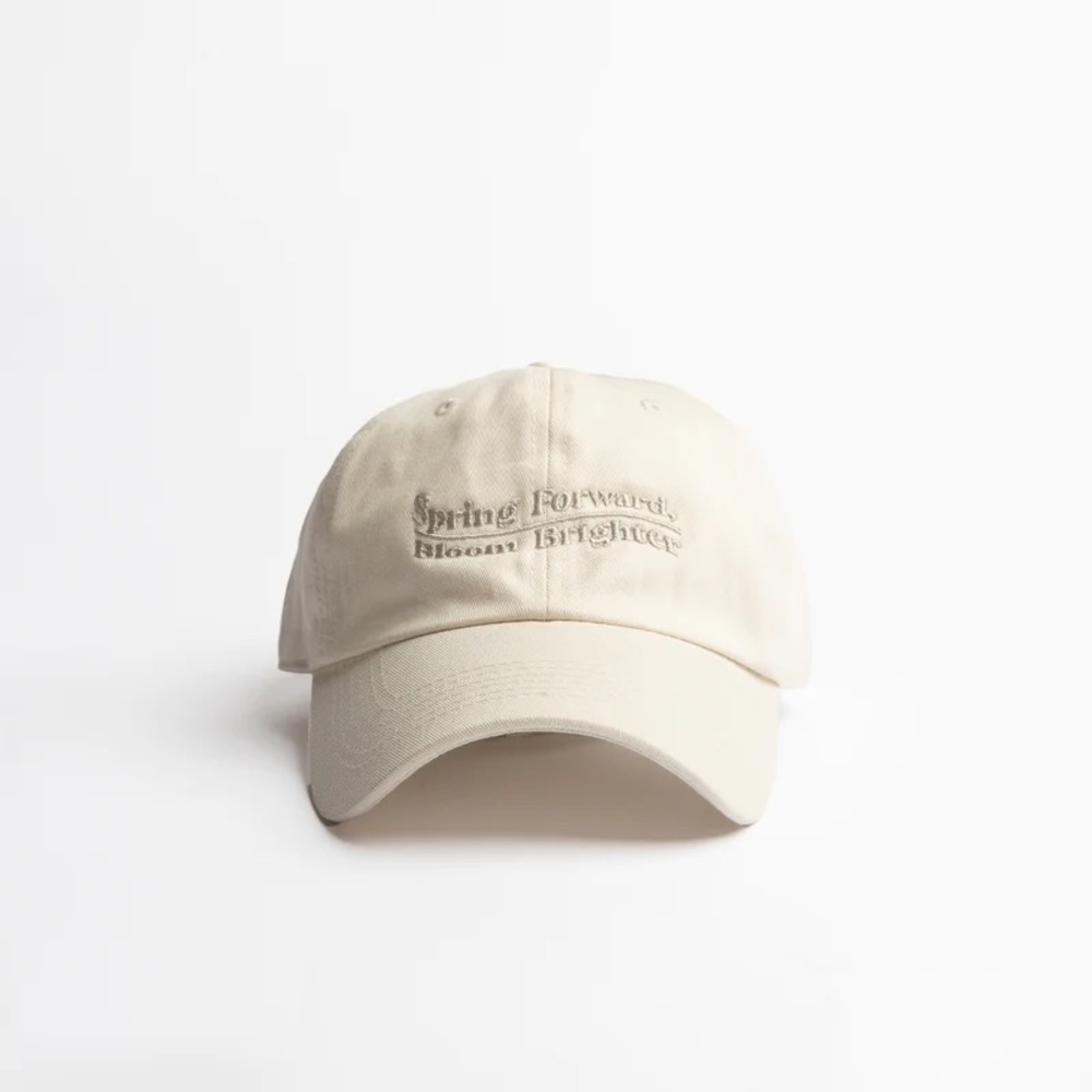 Exclusive K-pop Dive Studio - Unisex Spring Forward Bloom Brighter Quote Dad Cap